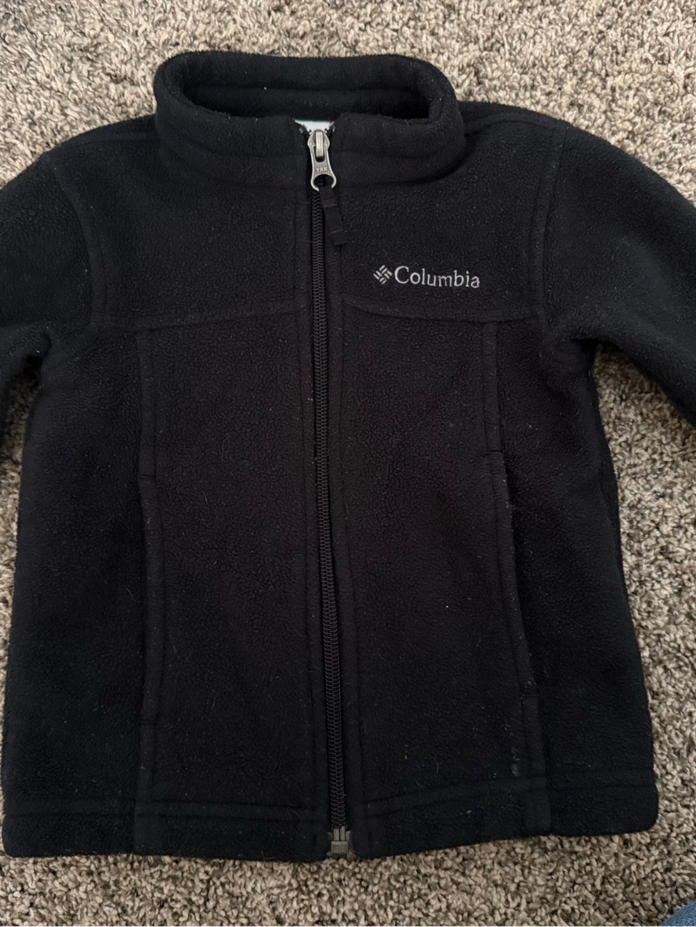 Columbia Kids Black Full-Zip Fleece Jacket